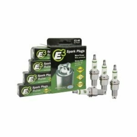 E3 SPARK PLG SPARK PLUGS With Resistor Copper Nickel Alloy Standard 075 Inch Thread Reash Set of 4 E3.46